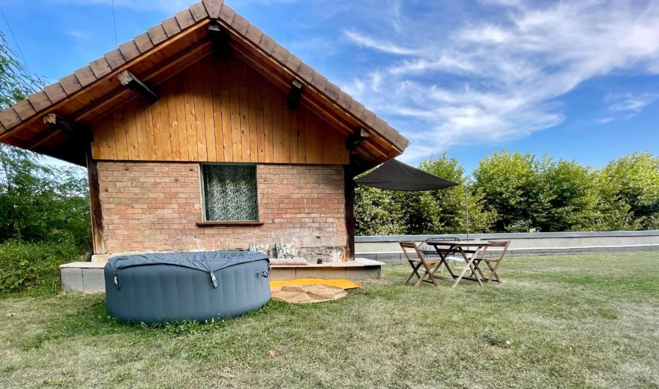 Jolie Cabane Avec Jacuzzi Pour Les Amoureux De La Nature Tullins Екстер'єр фото